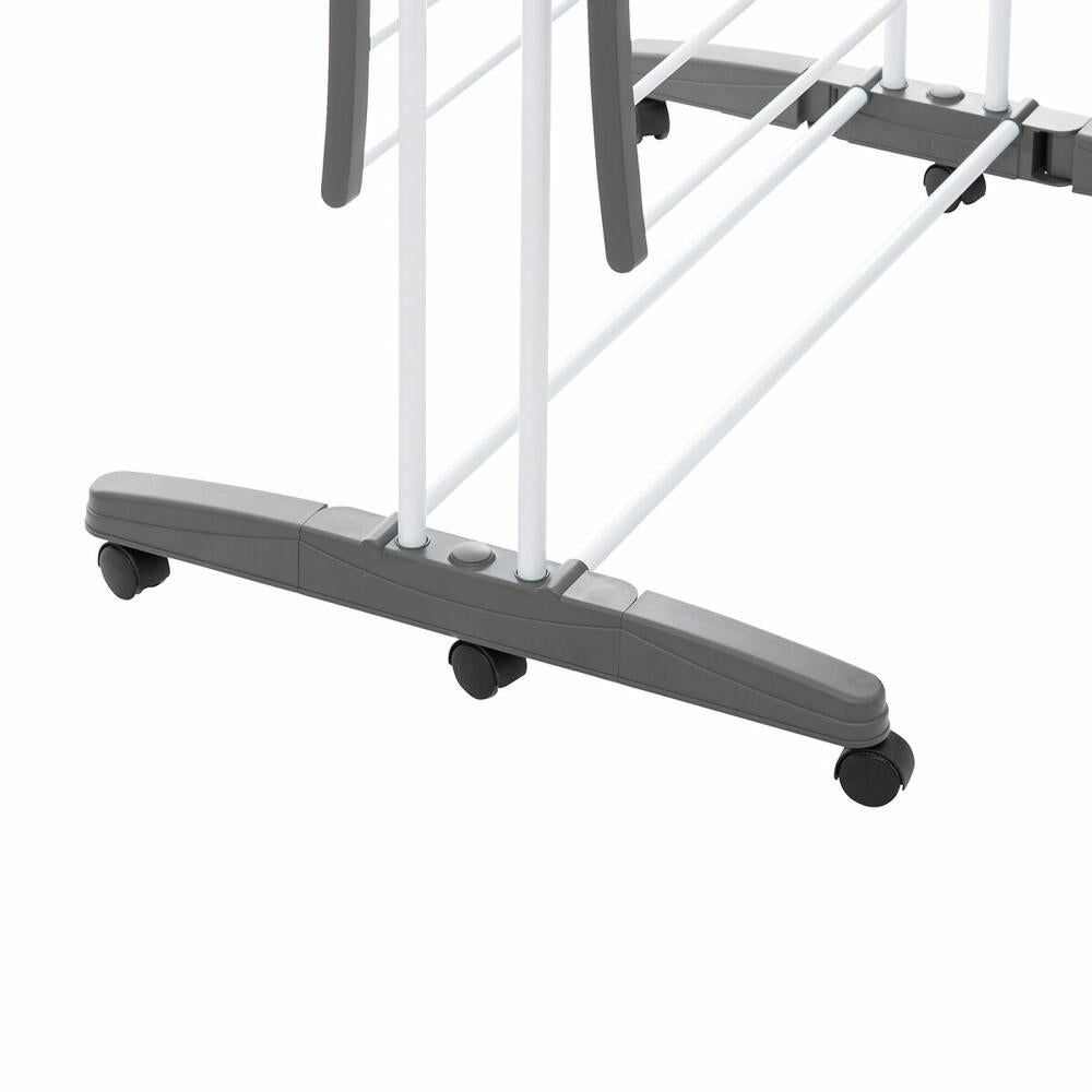 5five Simply Smart Roll-Drying Rack Nubie Plus, Steel, PP Plastic, Grey, 24 Meters, 157306