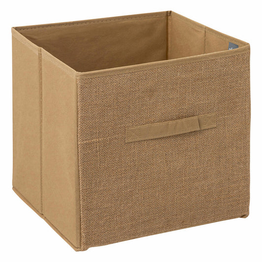 5five Simply Smart Storage Basket Mix N Module Jute, Cardboard, Jute Fiber, Plastic, Beige, 31 x 31 cm, 160386