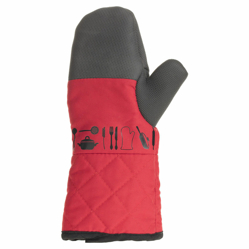 5five Simply Smart Hitzeschutz-Handschuh, Ofenhandschuh, 60% Neopren, 40% Baumwolle, Rot, 135293A