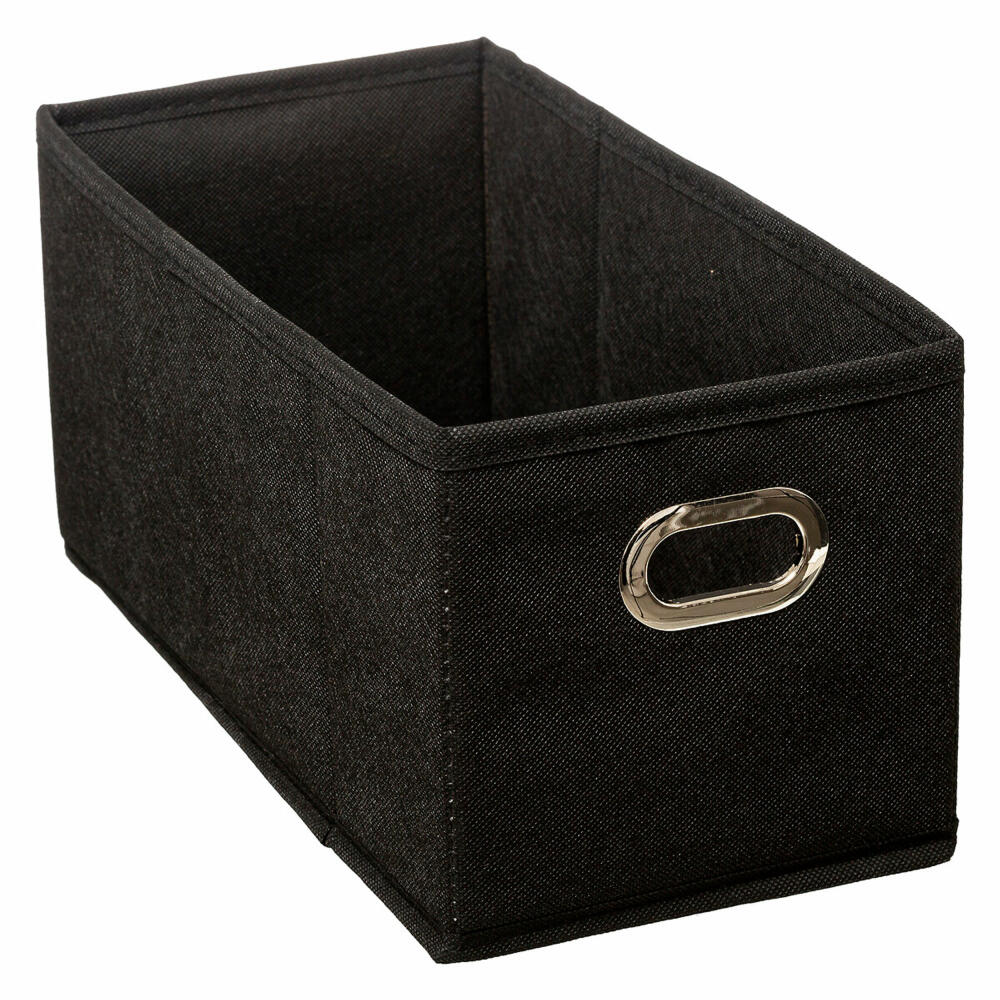 5five Simply Smart Storage Basket Mix N Module, Cardboard, PP Plastic, Black, 15 x 31 cm, 160384J