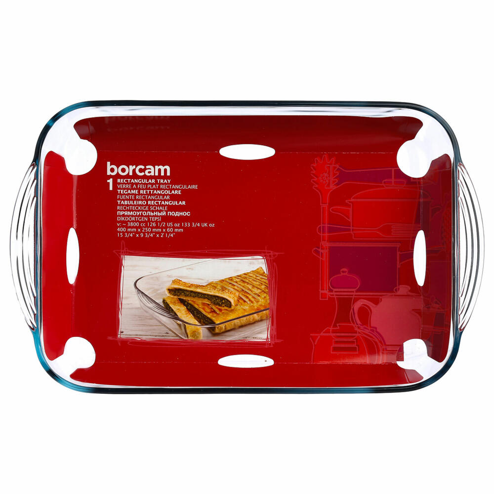 5five Simply Smart Oven Dish Rectangular, Glass Bowl, Glass, Transparent, 40 x 25 cm, 59124