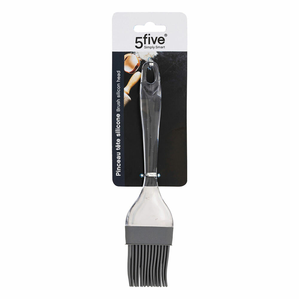 5five Simply Smart Baking Brush, Kitchen Brush, Plastic, Silicone, Grey, 22 cm, 115215A