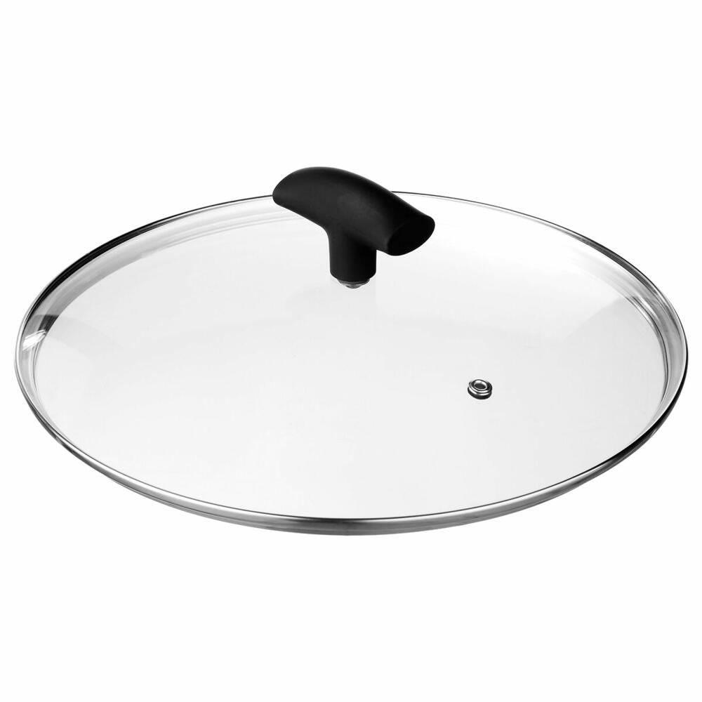 5five Simply Smart Kasserolle Caractere mit Deckel, Kochtopf, Aluminium, Kunststoff, Glas, Schwarz, 24 cm, 111008