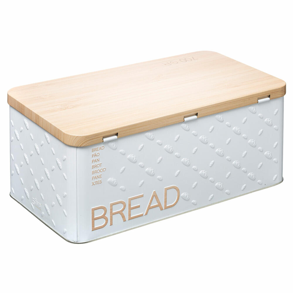 5five Simply Smart Brotkasten Scandi Edition BR6, Brotdose, Weißblech, Weiß, 700 g, 169265