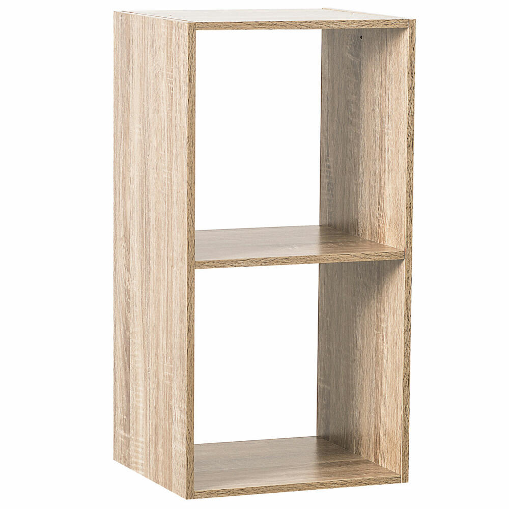 5five Simply Smart Regal Mix N Modul Naturholz-Optik 2x1, Holzspahn, Beige, 34.5 x 67.5 cm, 138967