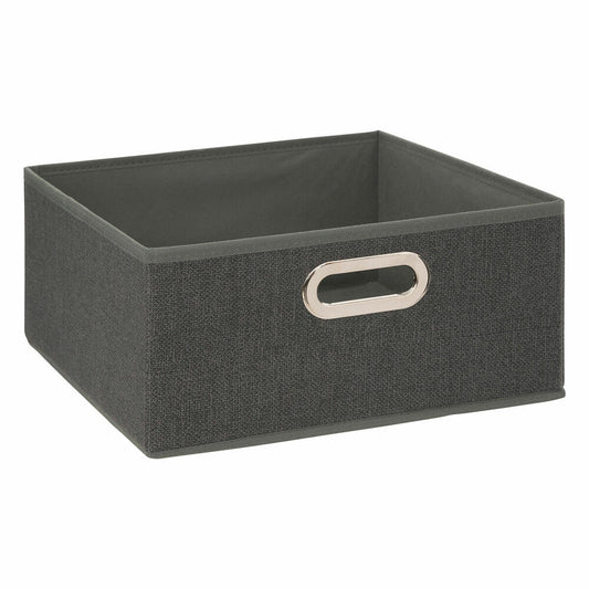 5five Simply Smart Storage Basket Mix N Module, Cardboard, PP Plastic, Dark Grey Mottled, 31 x 15 cm, 138886D