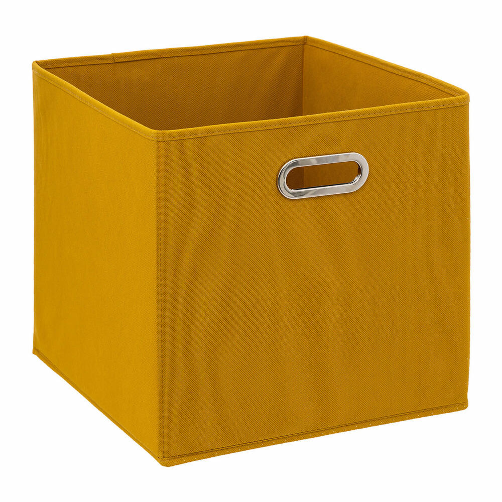 5five Simply Smart Storage Basket Mix N Module, Cardboard, PP Plastic, Mustard Yellow, 31 x 31 cm, 138885Q