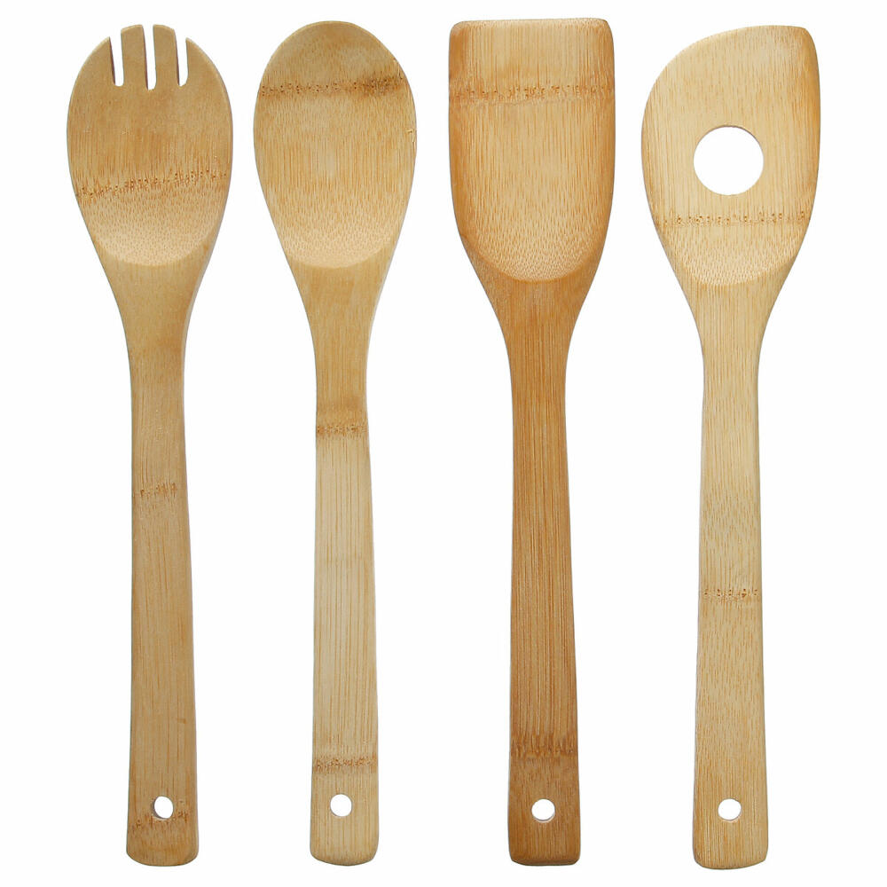 5five Simply Smart Küchenutensilien-Set 4-tlg. Bamboo, Bambusfaser, Beige, 30 cm, 120058