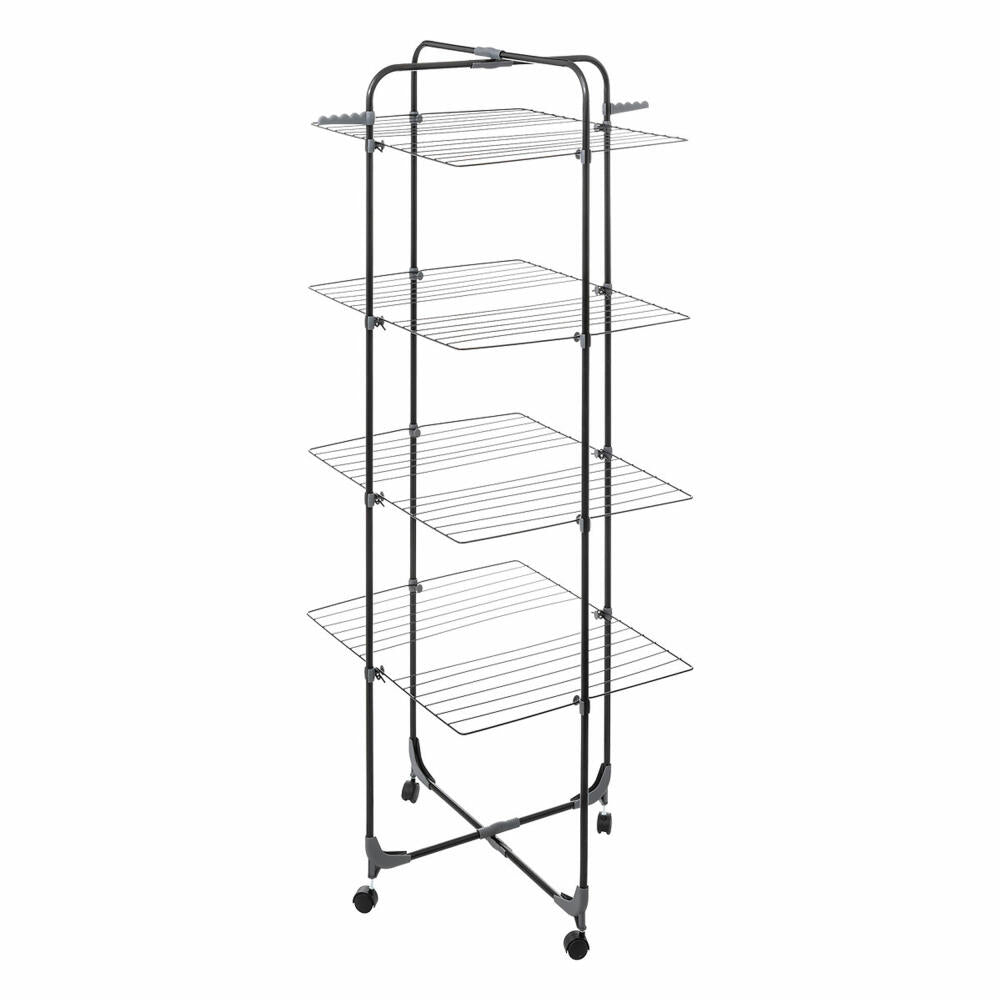 5five Simply Smart Folding Clothes Drying Rack Mojave Tower, Steel, PP Plastic, Beige, 40 Meters, 157386