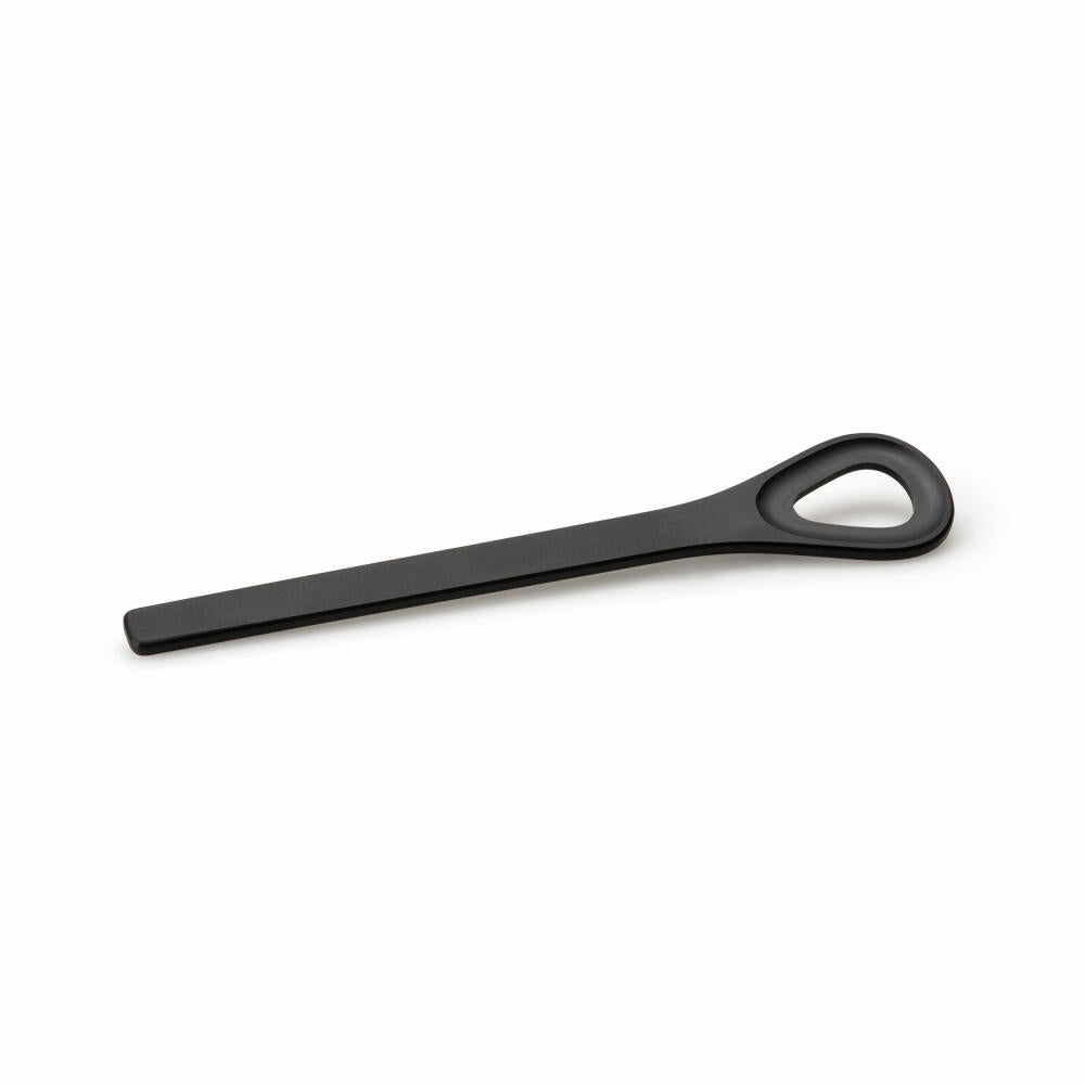 Continenta Cooking Spoon with Hole, Stirring Spoon, Kitchen Utensil, Duracore, Black, 31.5 cm, 5362