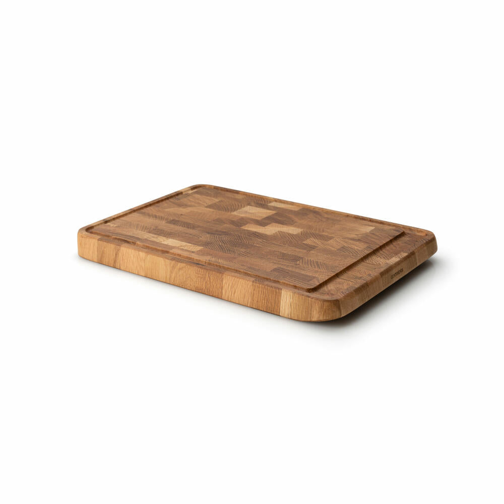 Continenta carving board, cutting board, kitchen board, wooden board, oak end grain 42 x 29 cm, 4183