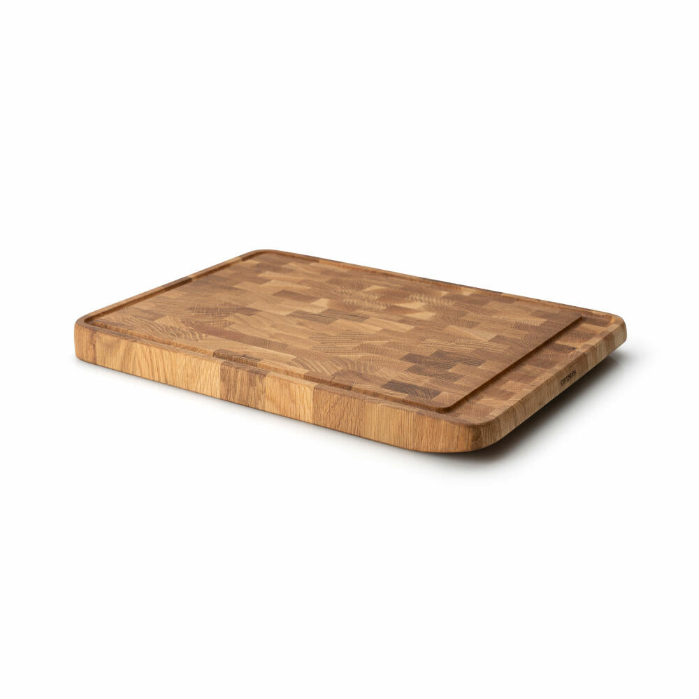 Continenta carving board, cutting board, kitchen board, wooden board, oak end grain 46 x 32.5 cm, 4184