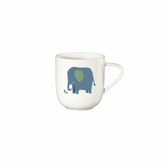 ASA Selection Kids Henkelbecher Emma Elefant, Tasse, Becher, Kinder, Fine Bone China, 250 ml, 38090314