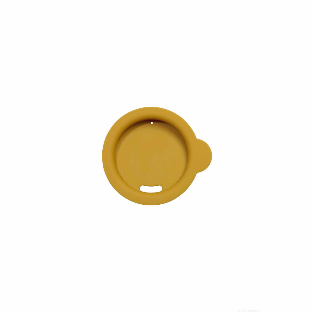 ASA Selection thermo silicone lid saffron, lid for thermo mug 350 ml, silicone, yellow, Ø 8.7 cm, 33994024