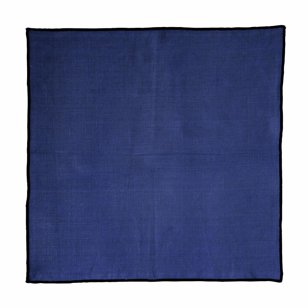 ASA Selection Serviette Deep Blue, Stoffserviette, Halbleinen, Blau, 45 x 45 cm, 37772065