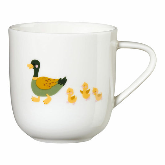 ASA Selection coppa kids mug Duck Emil with Ducklings, mug, cup, teacup, Fine Bone China, white, 250 ml, 38064314