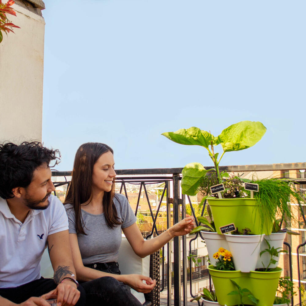 Hexagro Plant Pot Set Poty S, hydroponic garden set with irrigation system, PPS01