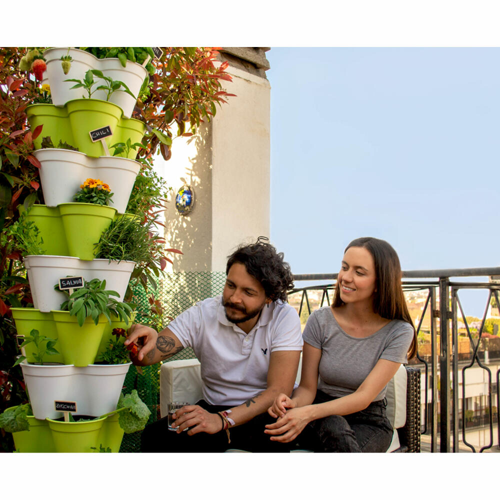 Hexagro Plant Pot Set Poty L, hydroponic garden set with irrigation system, PPL01