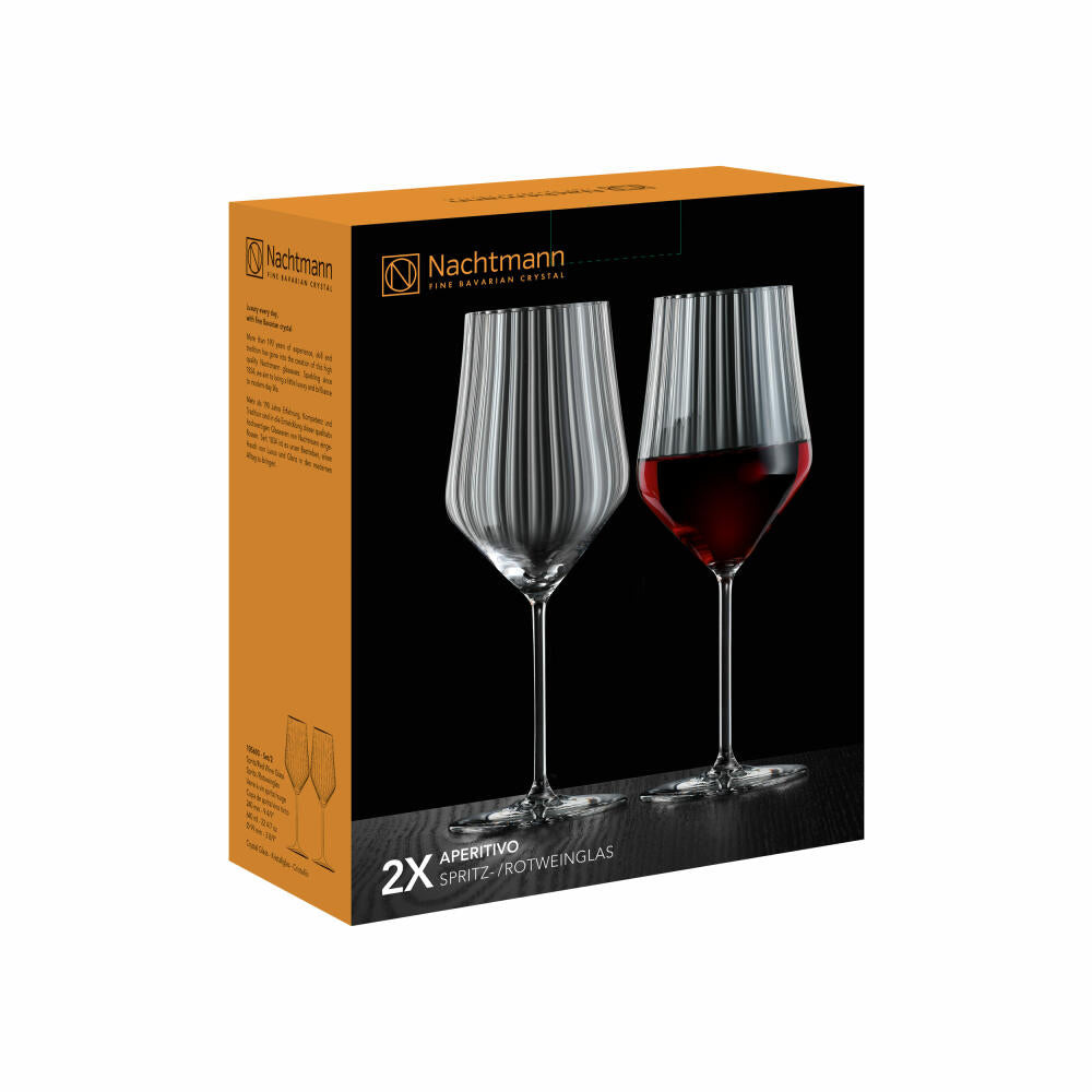 Nachtmann Aperitivo Spritzglas, set of 2, aperitif glass, long drink glass, drinking glass, crystal glass, 640 ml, 105600