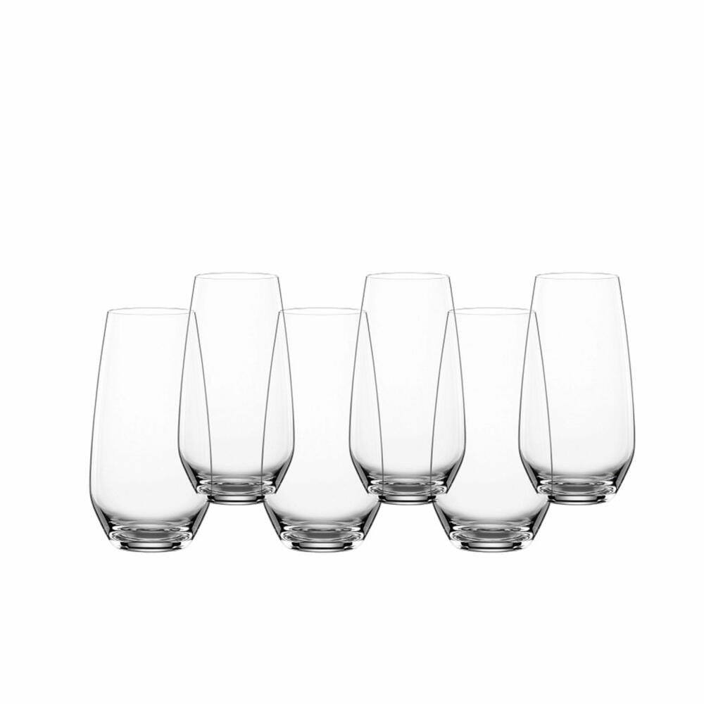 Spiegelau Authentis Casual Summerdrinks, set of 6, cocktail glass, long drink glass, drinking glass, crystal glass, 550 ml, 4800292