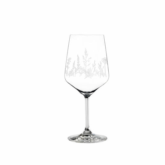 Nachtmann Tattoo wine/spritz glass Botanical White, set of 2, wine glass, long drink glass, crystal glass, 630 ml, 105722