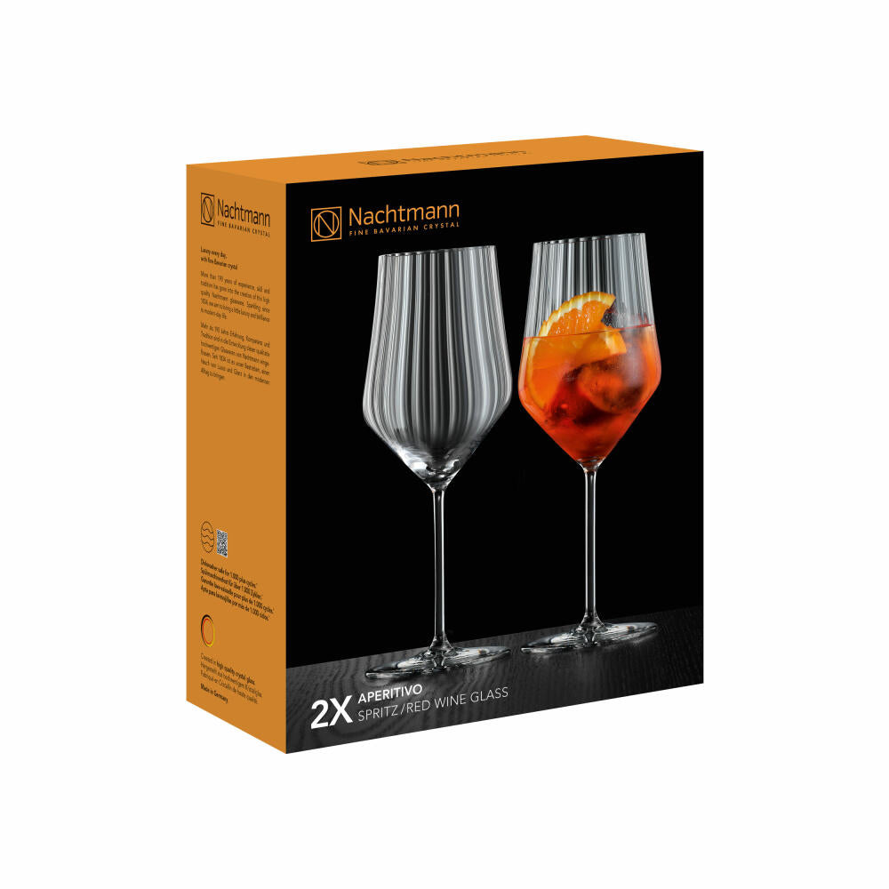 Nachtmann Aperitivo Spritzglas, 2er Set, Aperitivglas, Longdrinkglas, Trinkglas, Kristallglas, 640 ml, 105600