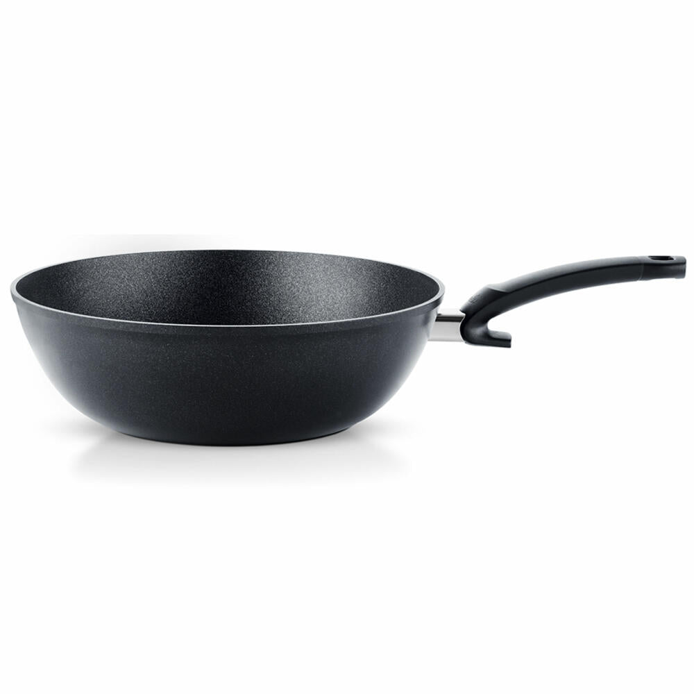 Fissler Wok Adamant, wok pan, aluminum, anthracite, 30 cm, 100-800-30-100