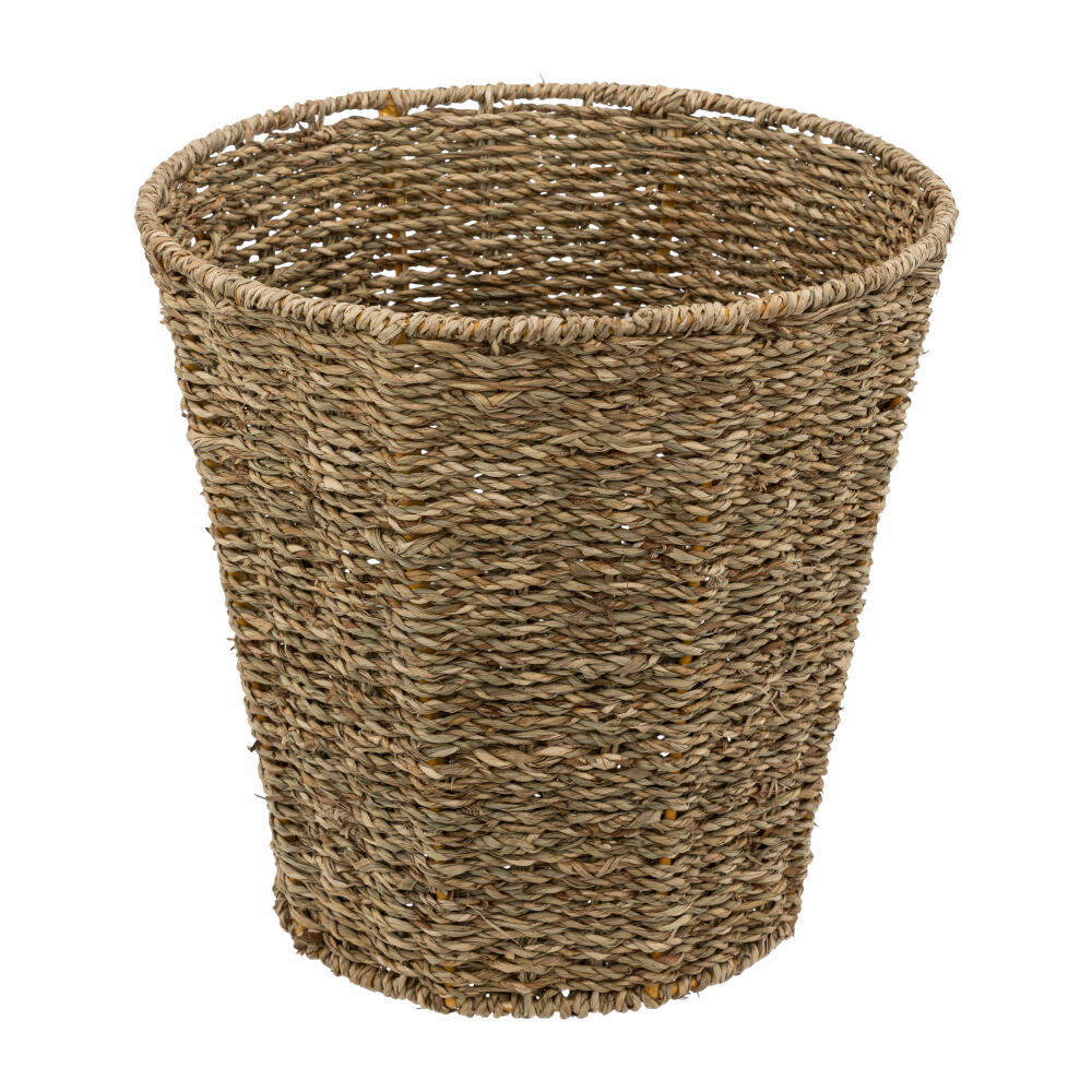 5five Simply Smart Laundry Basket Reed Basketry, Reed, Metal, Brown, 9 Liters, 174717