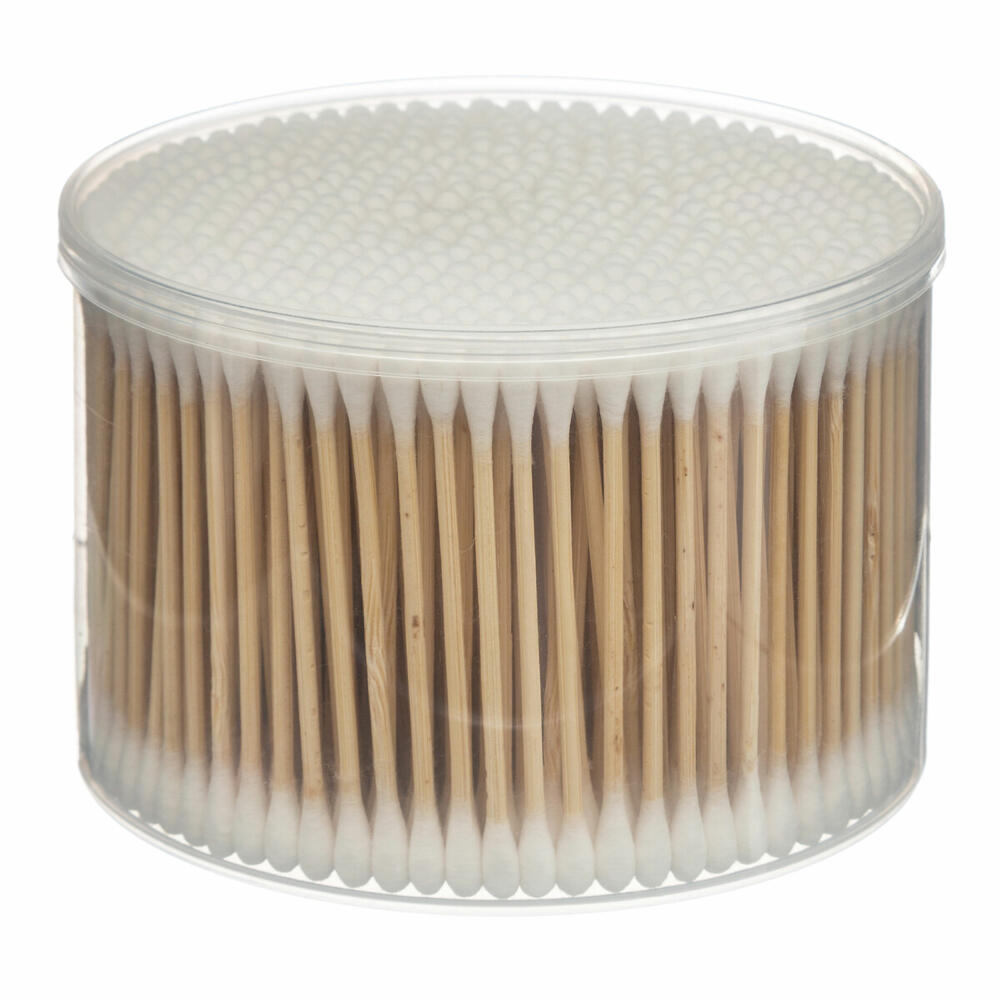 5five Simply Smart Cosmetic Cotton Buds Set of 500 in Round Tin, Cotton, Bamboo, White, 150711