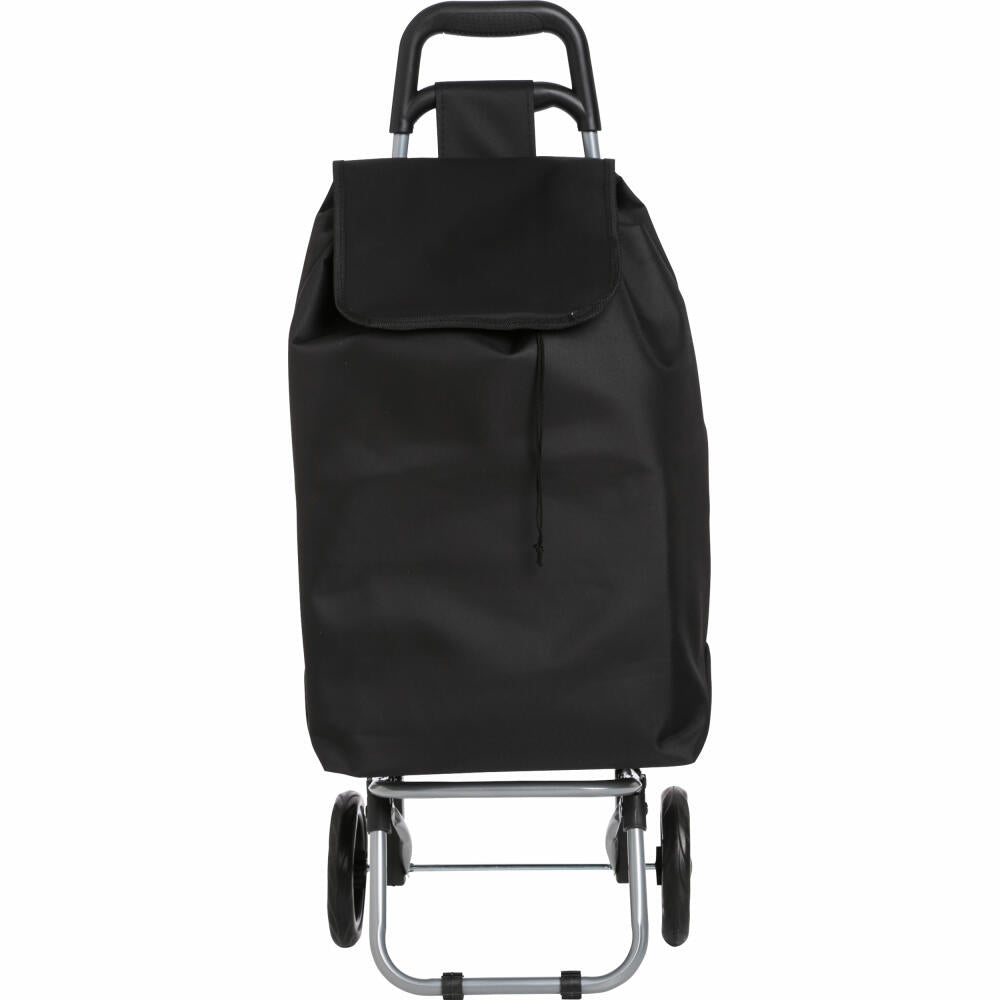 5five Simply Smart shopping trolley with handle, steel, polyester, plastic, black, 117012