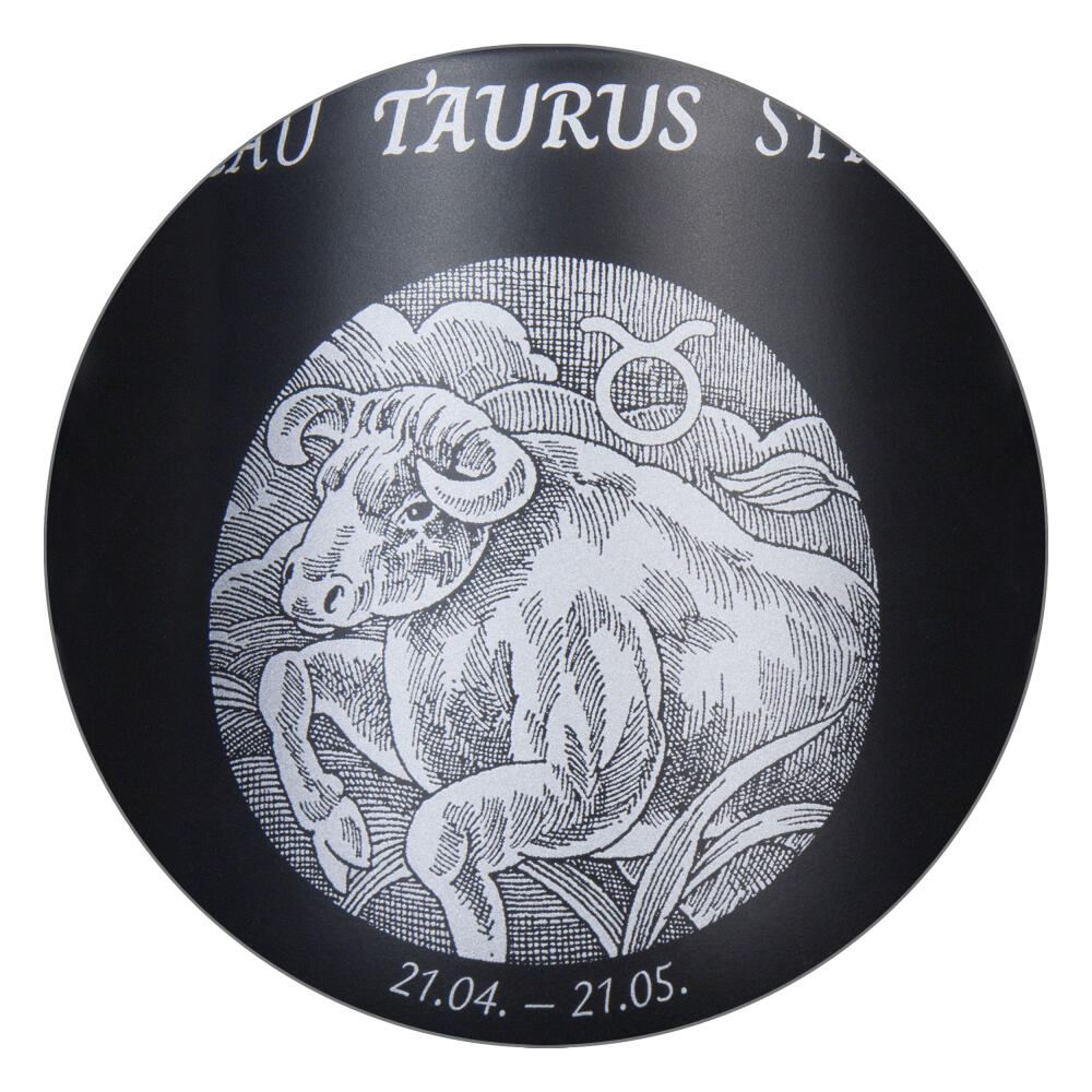 Könitz Mug Zodiac Sign Taurus, Cup, Coffee Cups, New Bone, Black, 395 ml, 1172392885