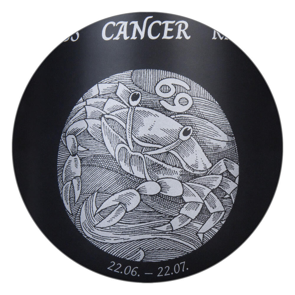 Könitz Mug Zodiac Sign Cancer, Cup, Coffee Cups, New Bone, Black, 395 ml, 1172392887