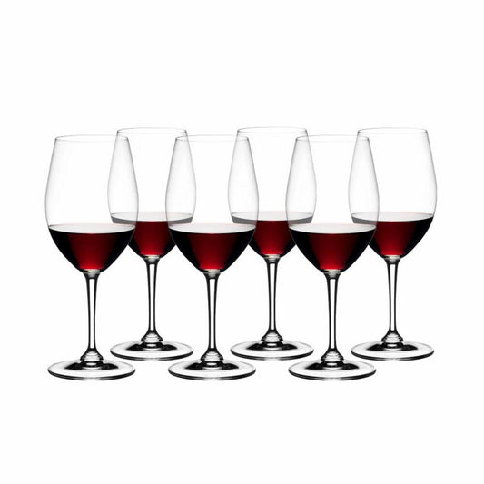 Riedel Rotweingläser 6er Set Vivant, Kristallglas, Transparent, 560 ml, 7484/0