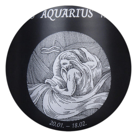 Könitz Mug Zodiac Sign Aquarius, Cup, Coffee Cups, New Bone, Black, 395 ml, 1172392882