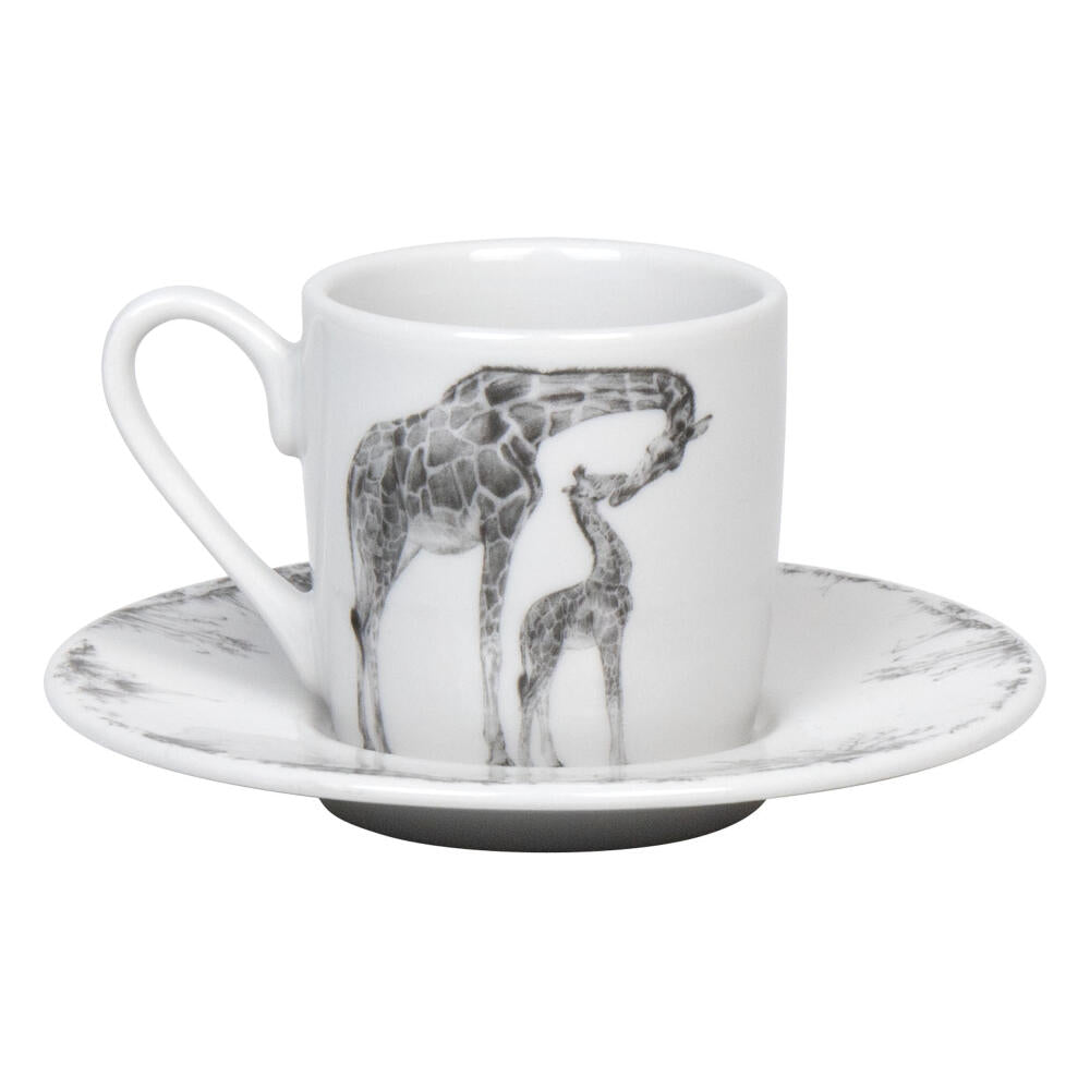 Könitz Espresso Cup Amazing Animals Giraffe, Cup, Coffee Cups, Porcelain, White, 85 ml, 1150532760