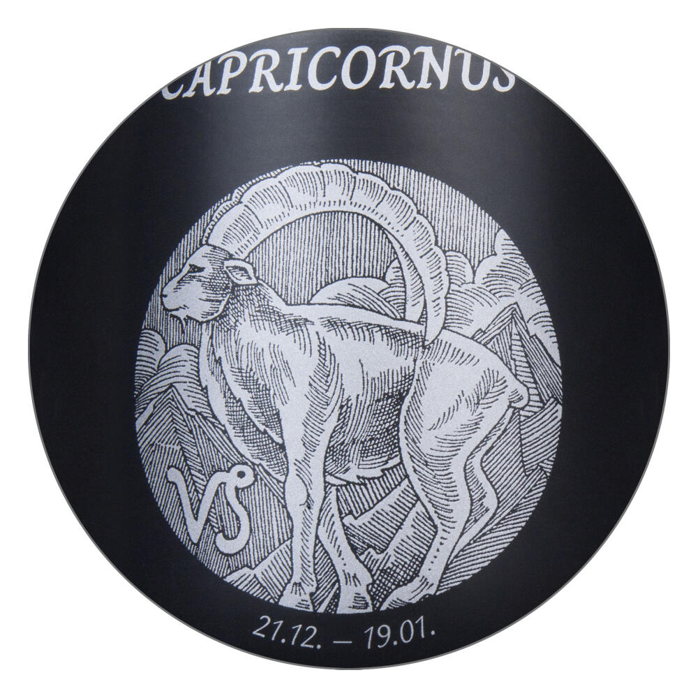 Könitz Mug Zodiac Sign Capricorn, Cup, Coffee Cups, New Bone, Black, 395 ml, 1172392881