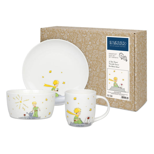 Könitz Kinderset 3-tlg. Le Petit Prince, Teller, Tasse, Schale, New Bone, Bunt, 1150002901