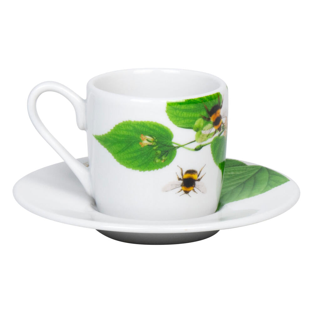Könitz espresso cup Bumblebees on leave, cup, coffee cups, porcelain, green, 85 ml, 1150532768