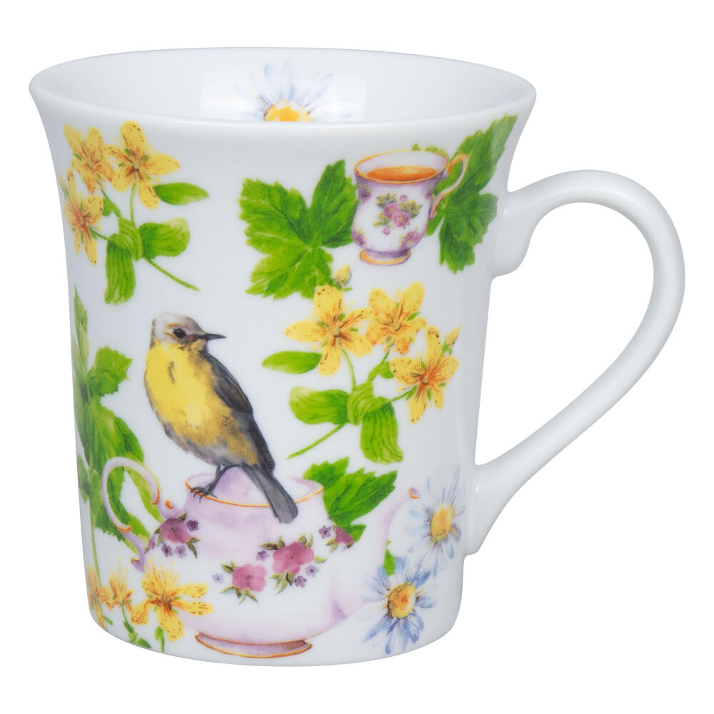 Könitz Mug Tea Birds, Cup, Coffee Cup, Porcelain, Green, 410 ml, 1111002869