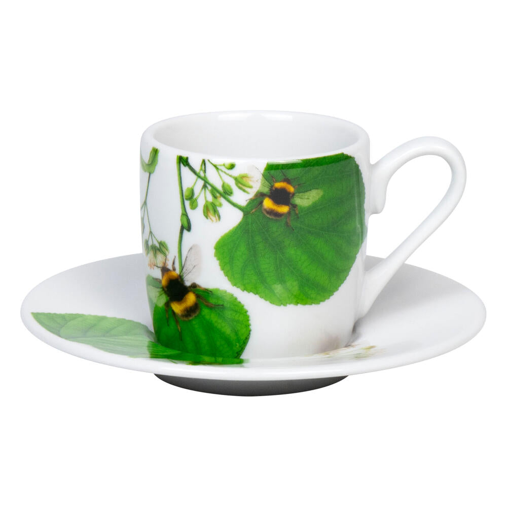 Könitz espresso cup Bumblebees on leave, cup, coffee cups, porcelain, green, 85 ml, 1150532768