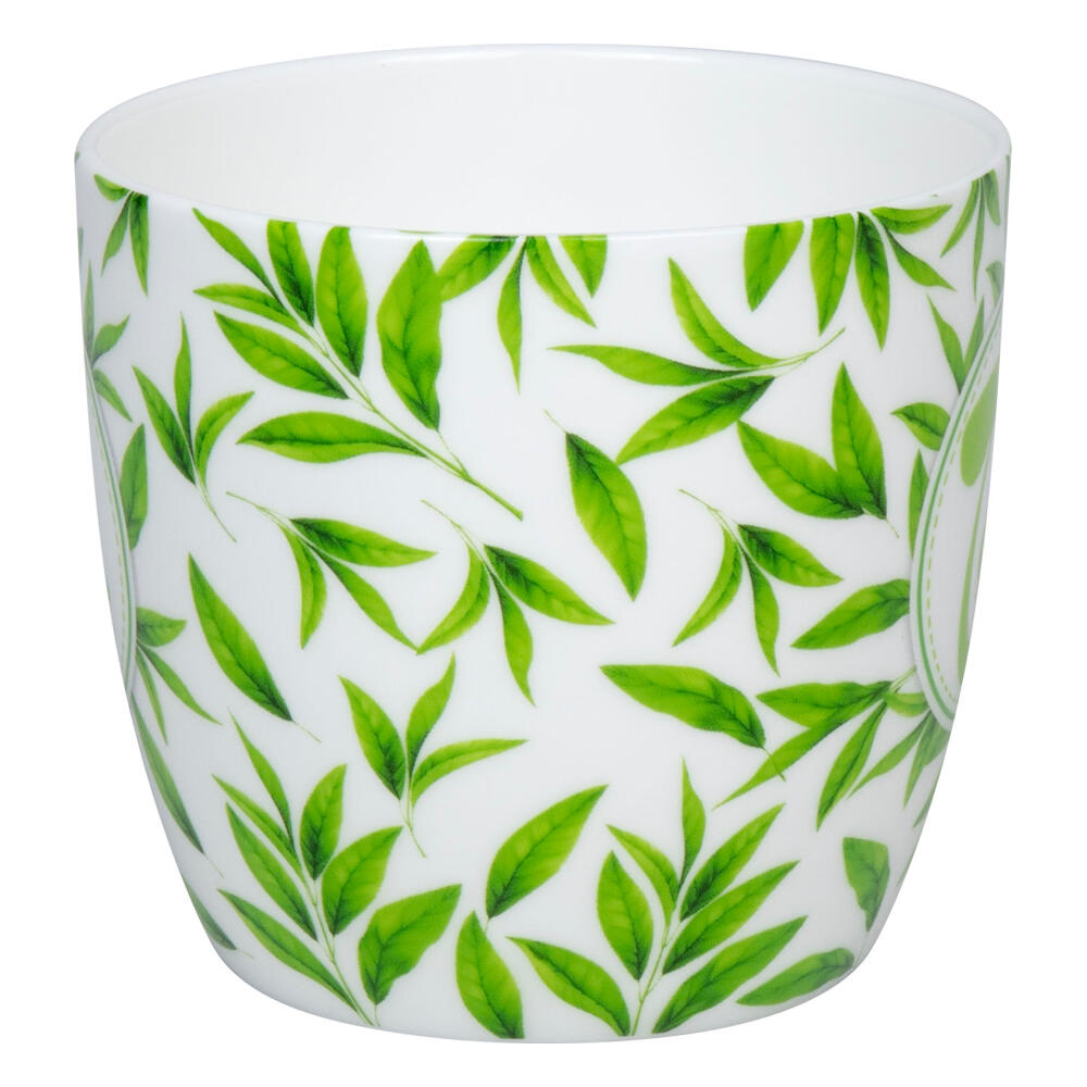 Könitz Becher Tea Time - leaves, Tasse, Kaffeetasse, Bone China, Grün, 425 ml, 1120572871