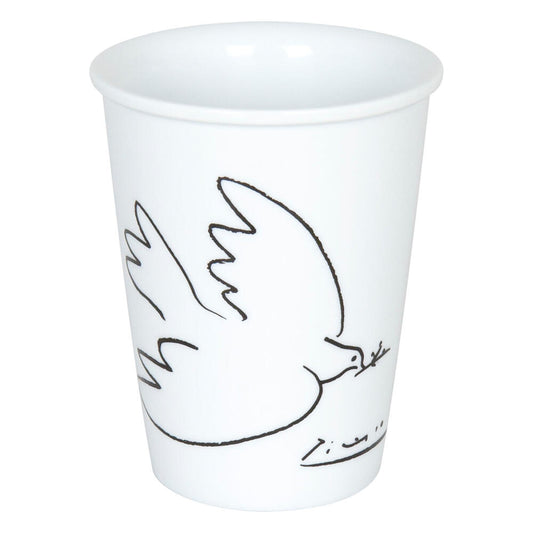 Könitz Coffee to go Mug Picasso - La Colombe De la Paix, Tasse, Kaffeetasse, Porzellan, Weiß, 380 ml, 1111620210