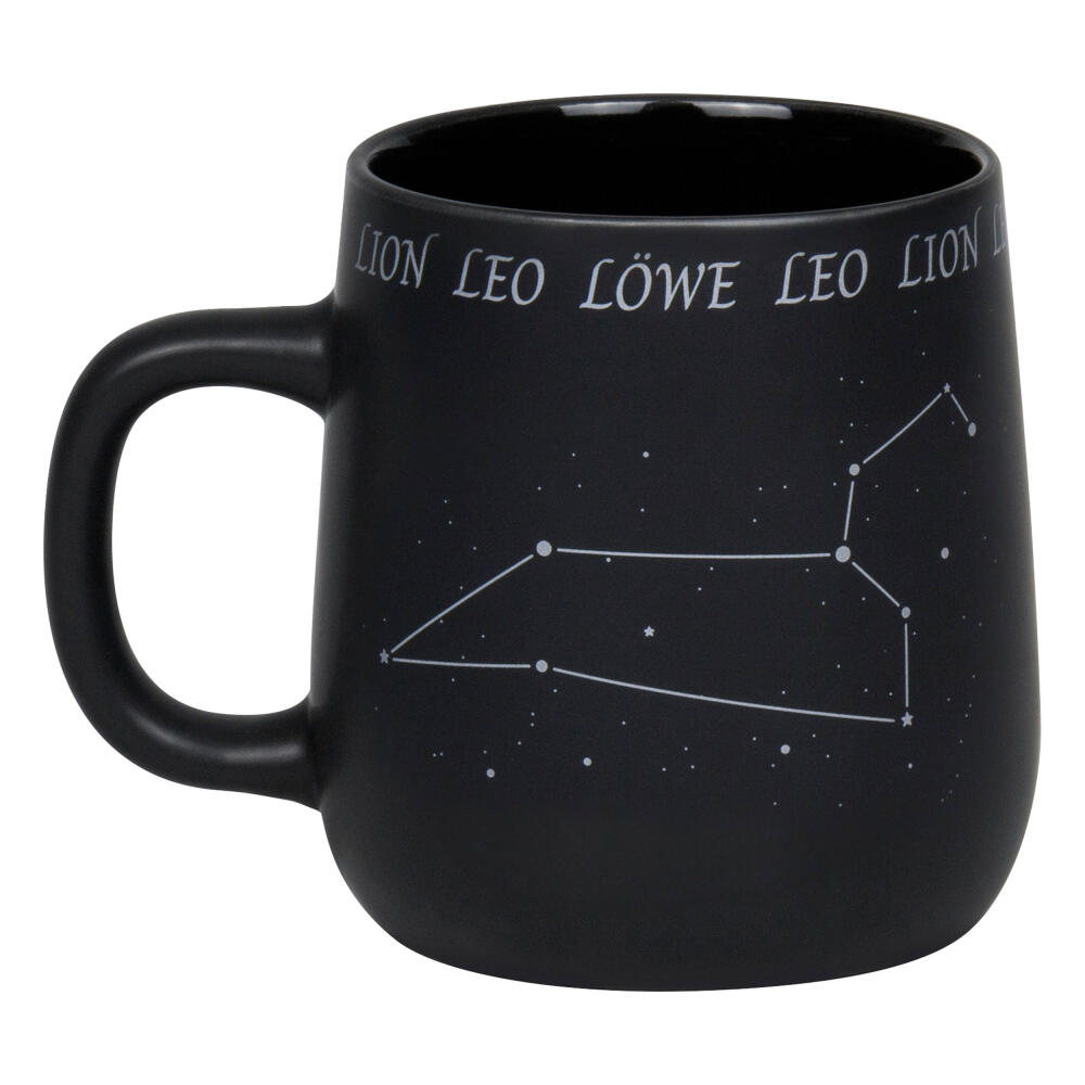 Könitz Mug Zodiac Sign Leo, Cup, Coffee Cups, New Bone, Black, 395 ml, 1172392888