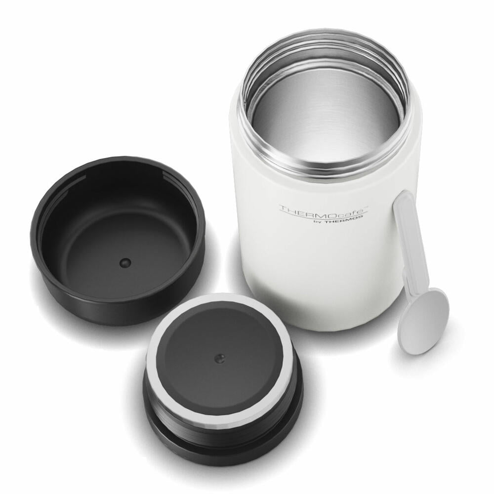 THERMOS insulated food container TC DAILY FOOD JAR, food container, thermal container, stainless steel, White Mat, 400 ml, 4201211040