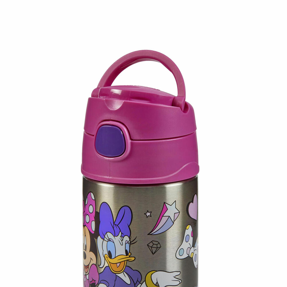 THERMOS kids insulated drinking bottle FUNTAINER STRAW BOTTLE DISNEY Minnie, thermos bottle, bottle, stainless steel, 350 ml, 4113412035