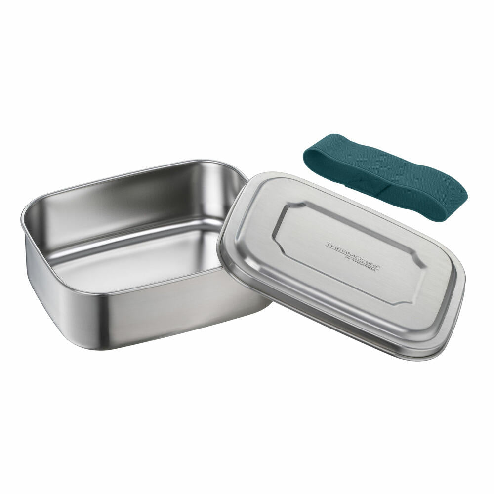 THERMOS food container TC SANDWICH BOX, lunch box, bread box, stainless steel, teal, 0.8 L, 4168255080