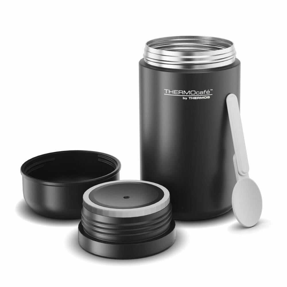 THERMOS insulated food container TC DAILY FOOD JAR, food container, thermal container, stainless steel, Black Mat, 400 ml, 4201232040