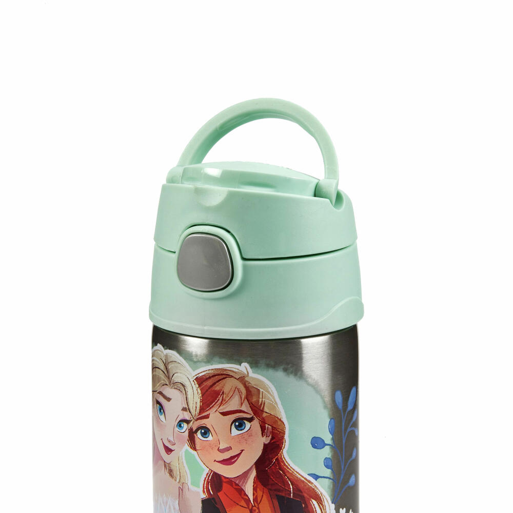 THERMOS kids insulated drinking bottle FUNTAINER STRAW BOTTLE DISNEY Frozen II, thermos flask, bottle, stainless steel, 350 ml, 4113414035