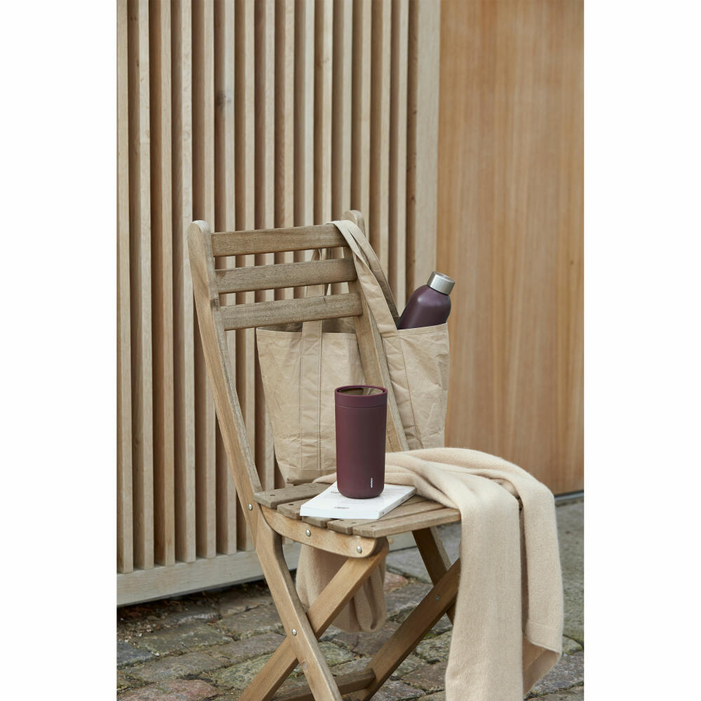 Stelton Thermobecher To Go Click, Edelstahl, Kunststoff, Berry, 400 ml, 685-47