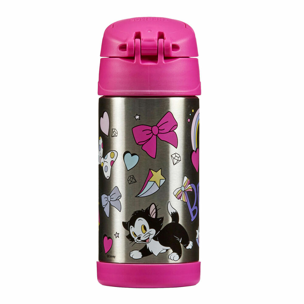 THERMOS kids insulated drinking bottle FUNTAINER STRAW BOTTLE DISNEY Minnie, thermos bottle, bottle, stainless steel, 350 ml, 4113412035